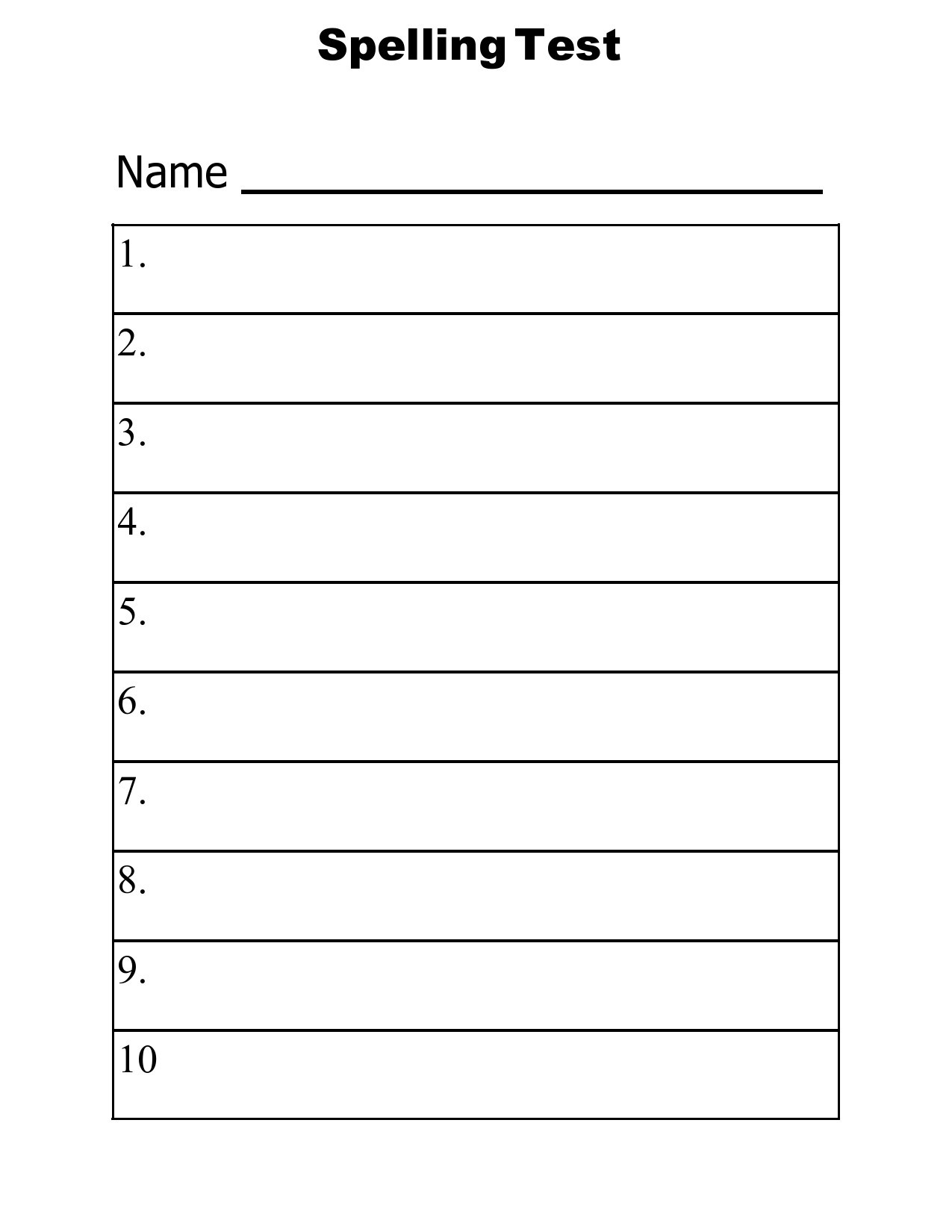 spelling test generator