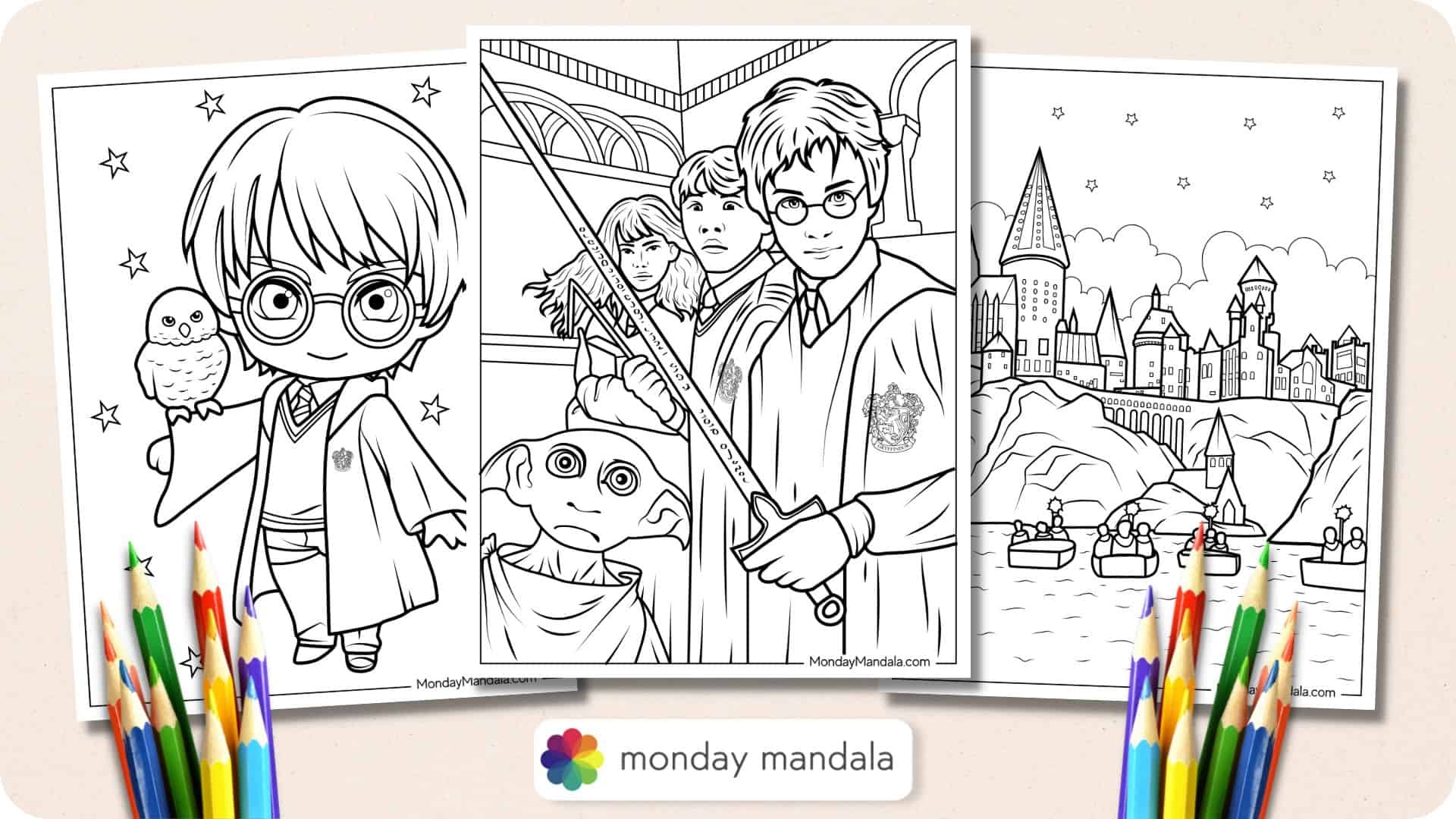 harry potter coloring printables