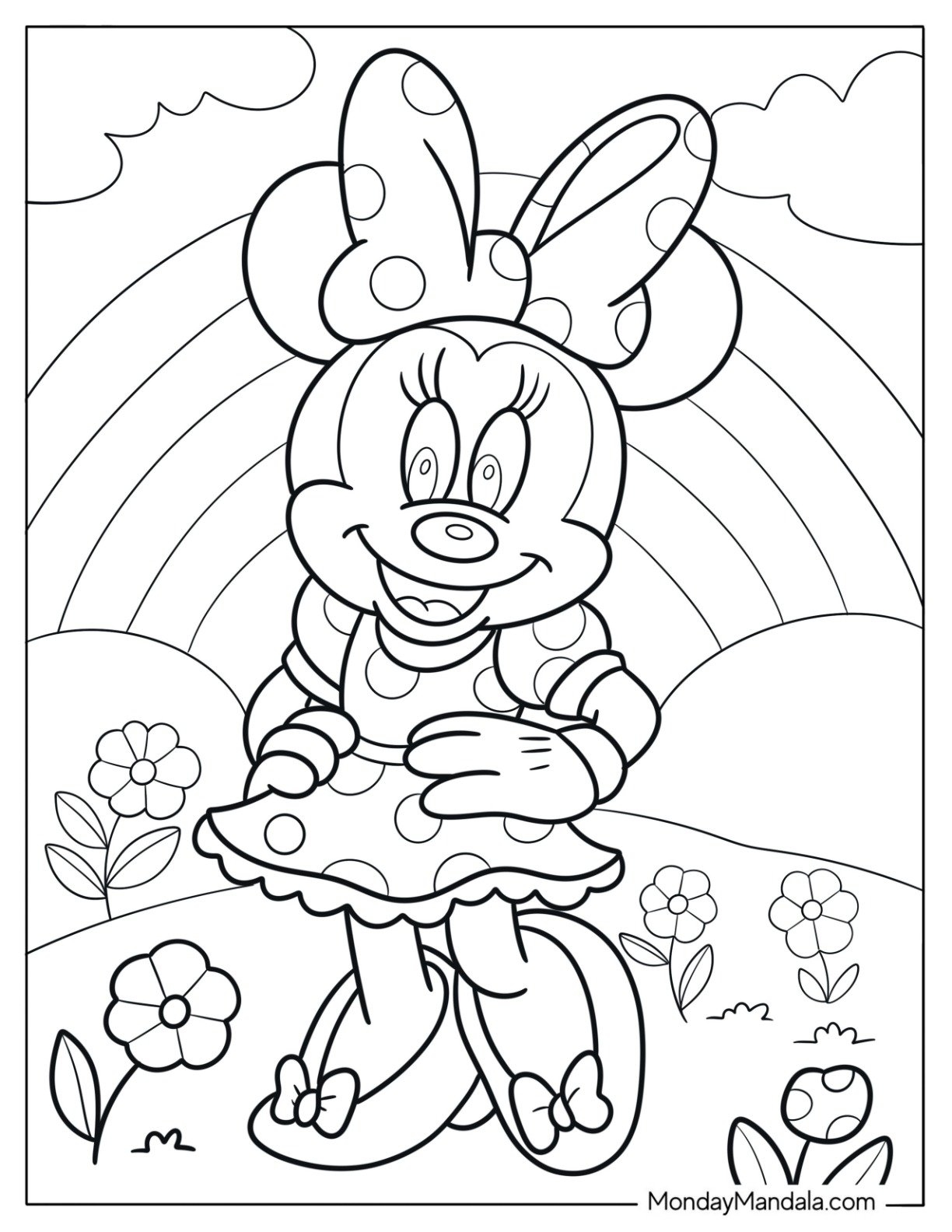 47 Minnie Mouse Coloring Pages Free PDF Printables 