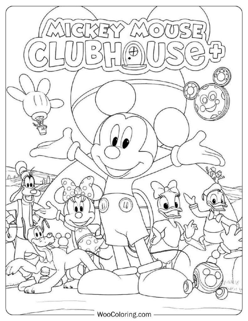 free mickey mouse coloring pages
