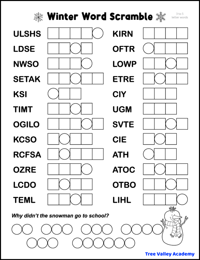 how do you spell scramble