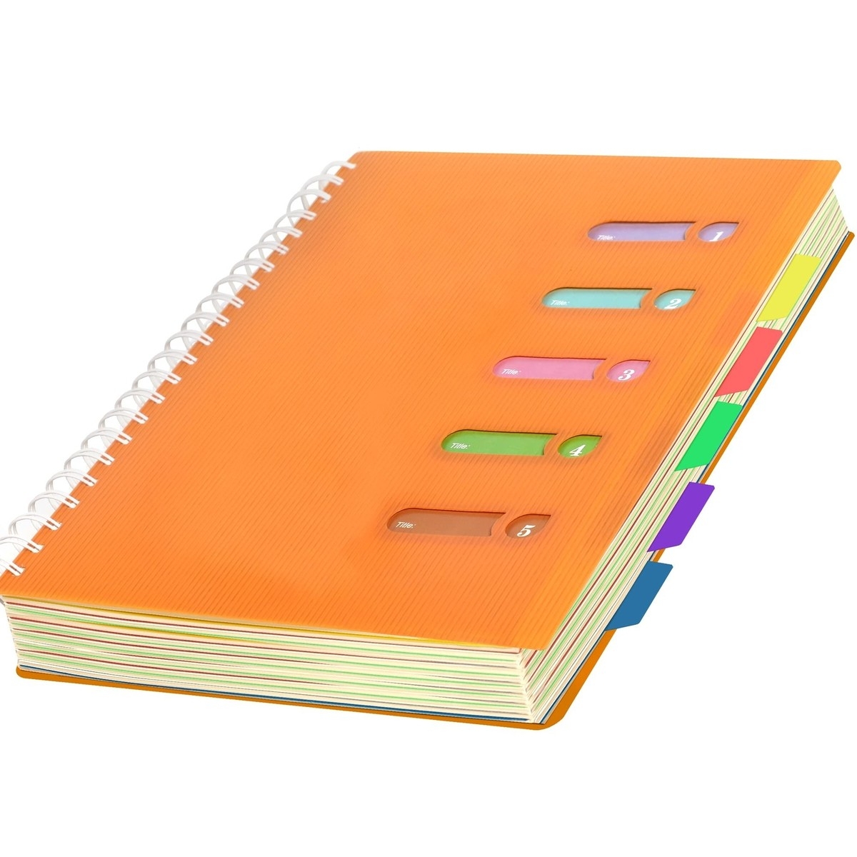 5 Subject Notebook 8 5 X 11 Large Spiral Notebook With Dividers 240 Pages Off EBay