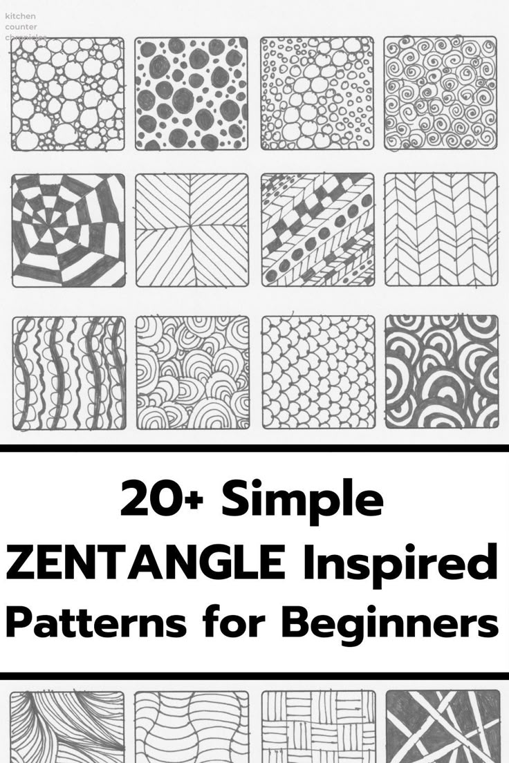 50 Easy Zentangle Patterns