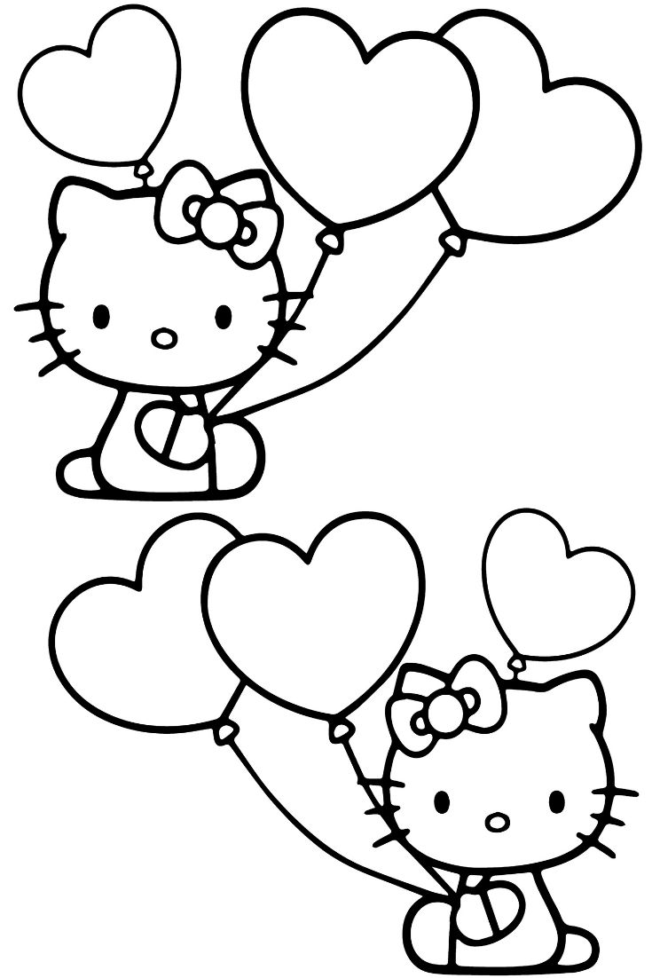 50 Hello Kitty Coloring Pages For Kids