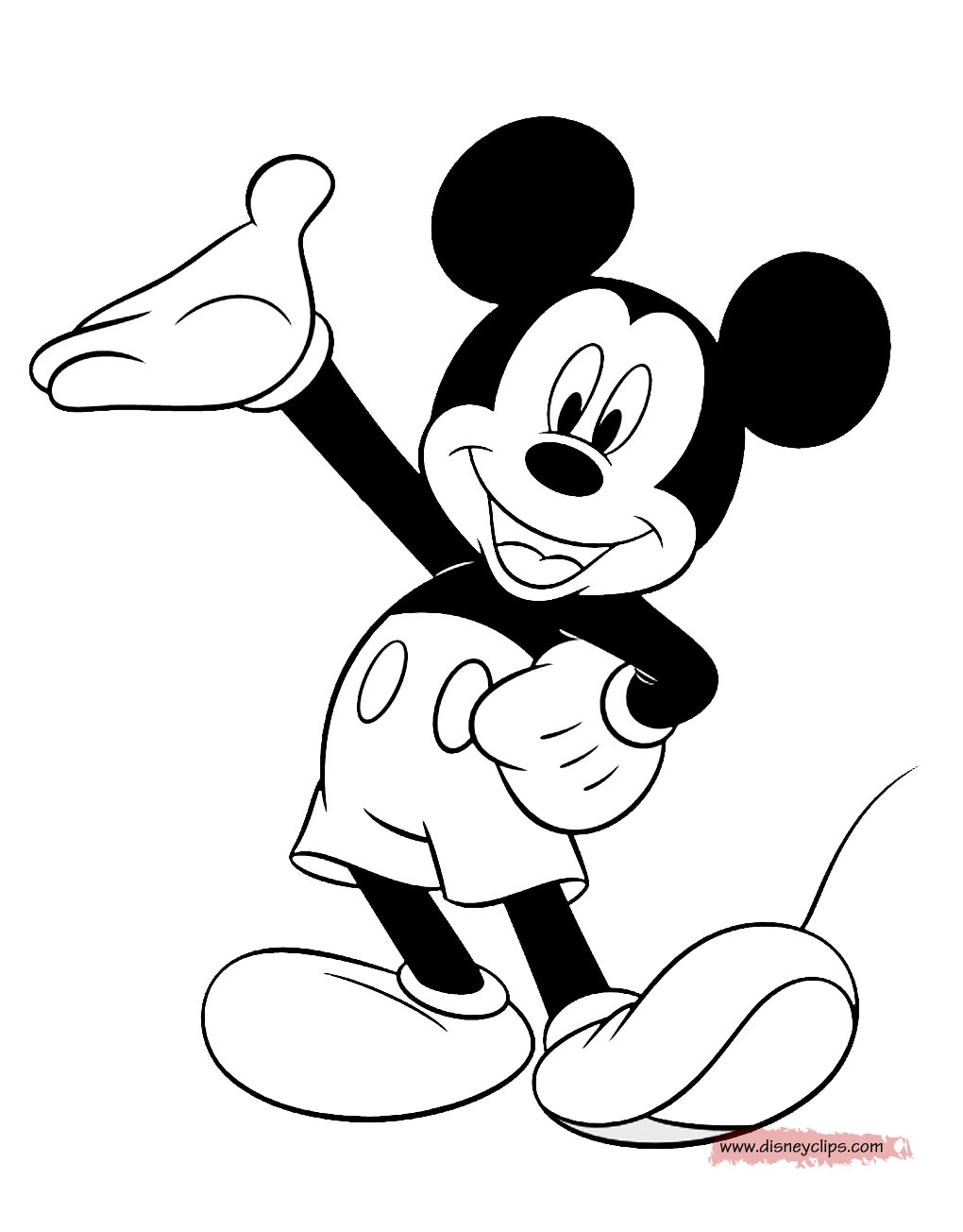 mickey mouse coloring sheets
