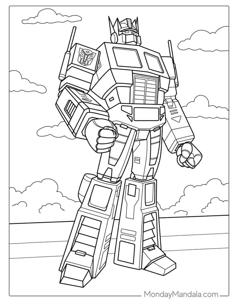 50 Transformers Coloring Pages Free PDF Printables 