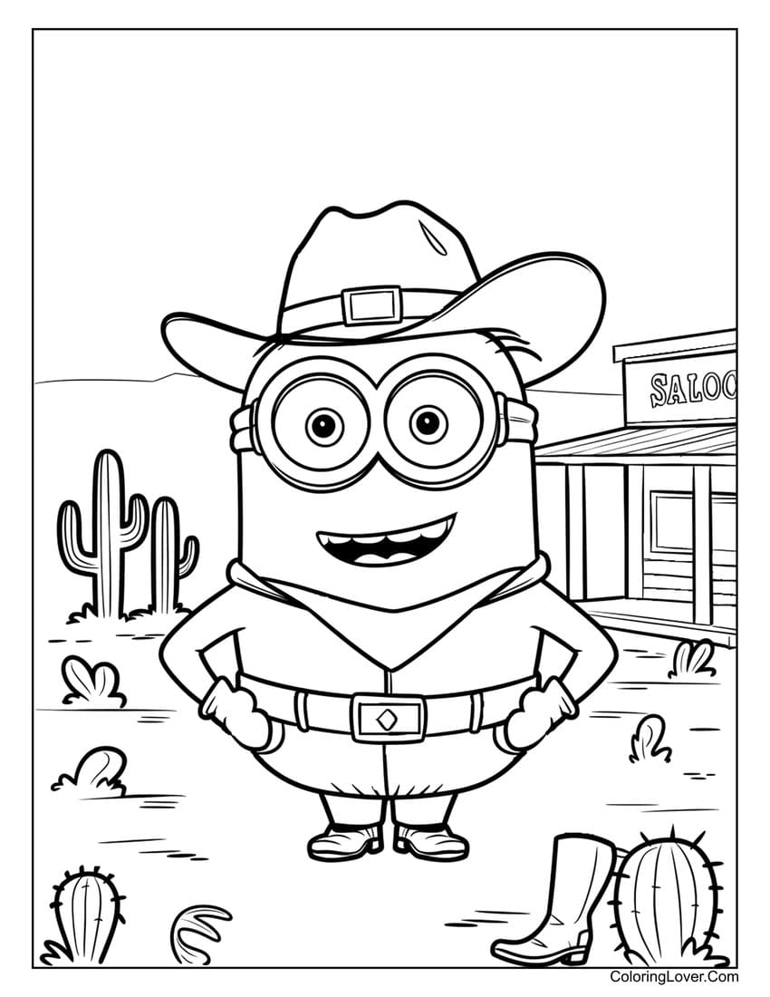 free printable minion coloring sheets