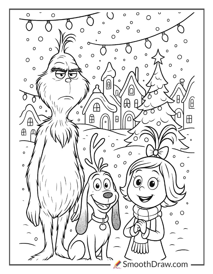 57 Grinch Coloring Pages Free Printables Smooth Draw