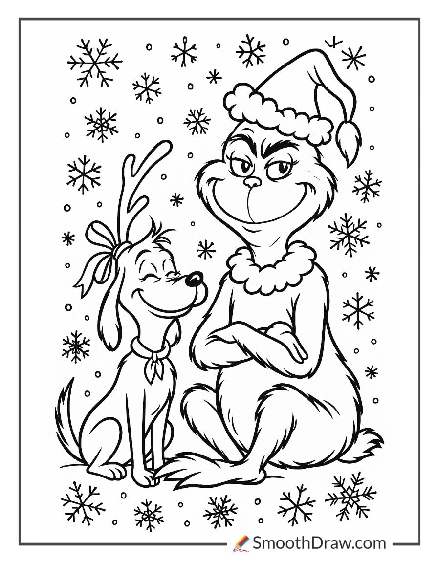 57 Grinch Coloring Pages Free Printables Smooth Draw