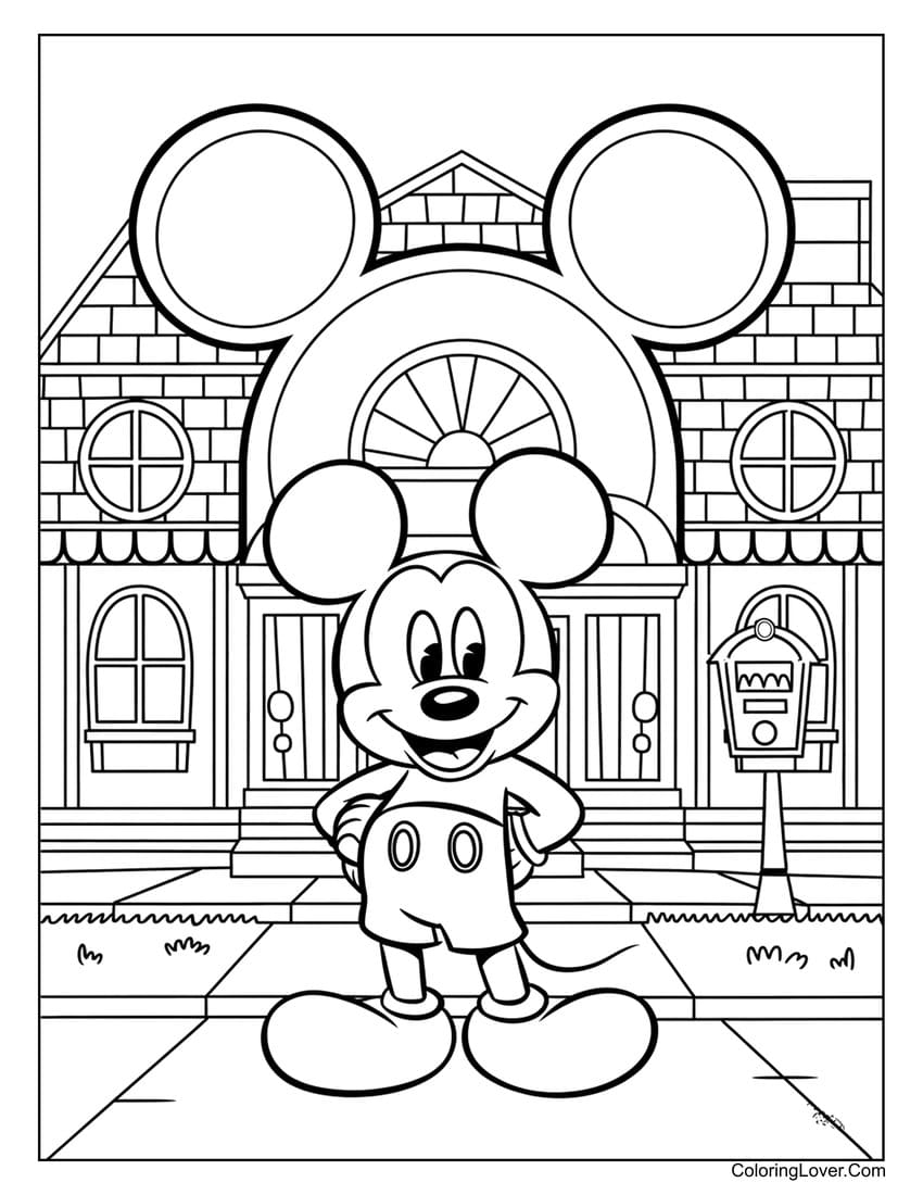 mickey mouse printable coloring pages