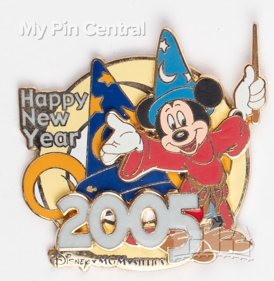 57283 WDW Happy New Year 2005 MGM Studios Sorcerer Mickey Mouse My Pin Central