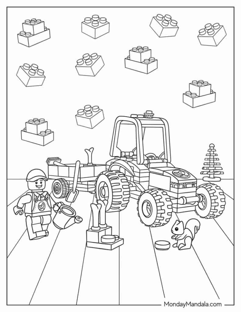 60 Lego Coloring Pages Free PDF Printables 