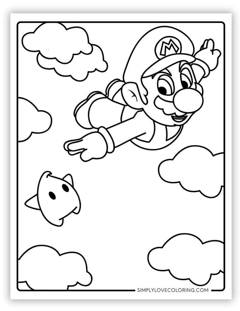 62 Mario Coloring Pages Free PDF Printables Simply Love Coloring