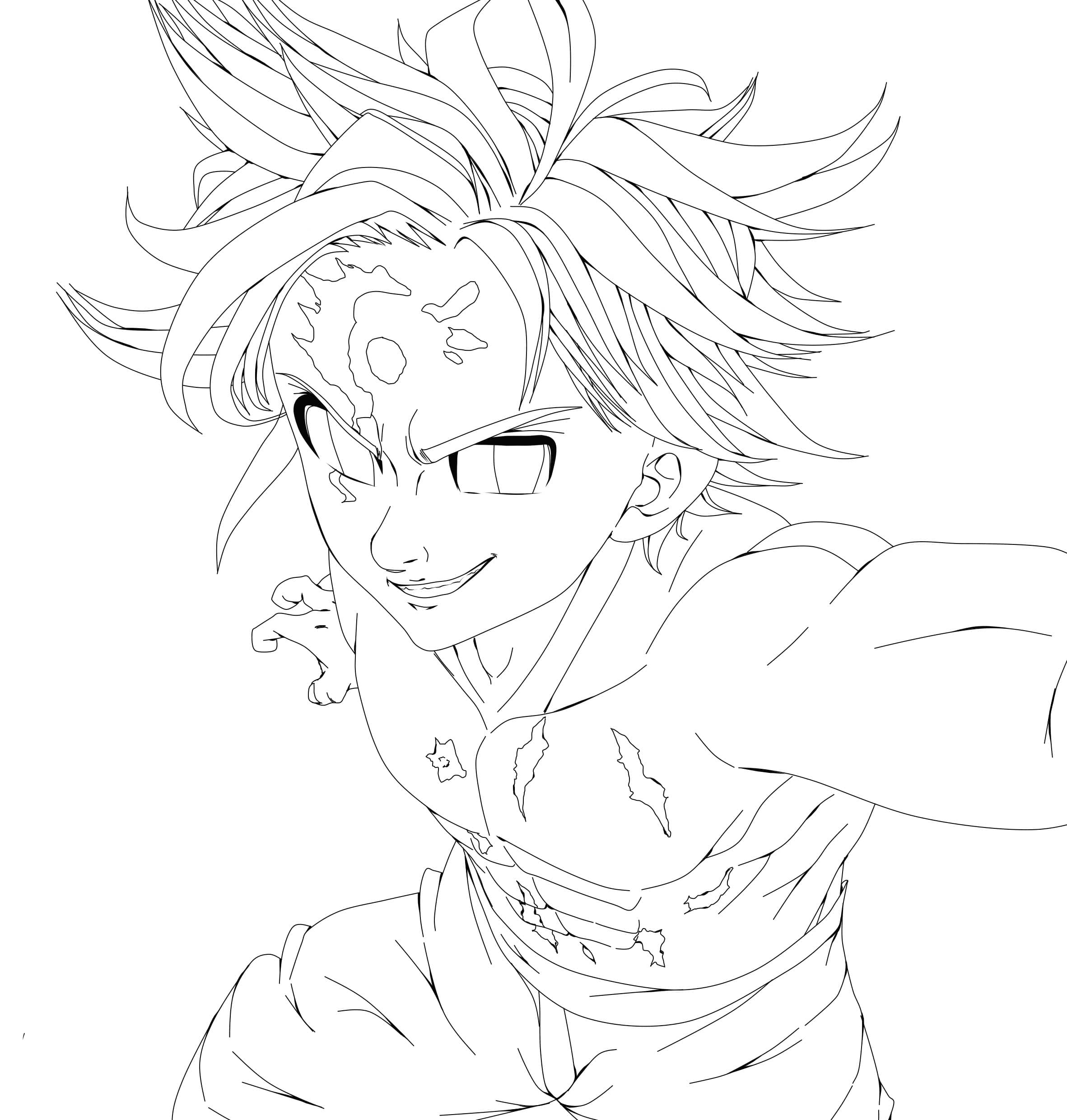 7 Deadly Sins Coloring Page
