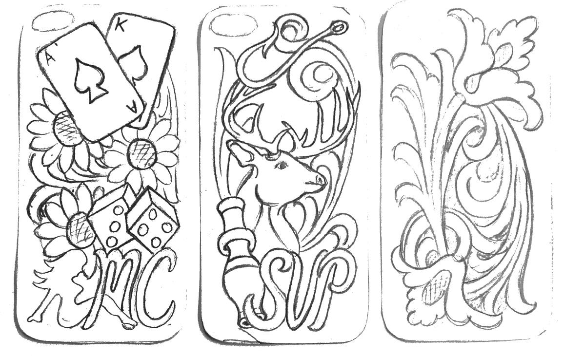 printable western printable leather tooling patterns
