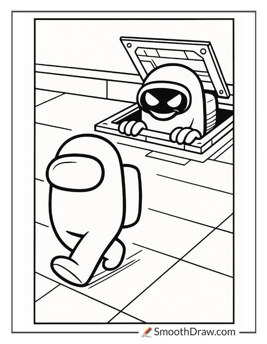 free among us coloring pages