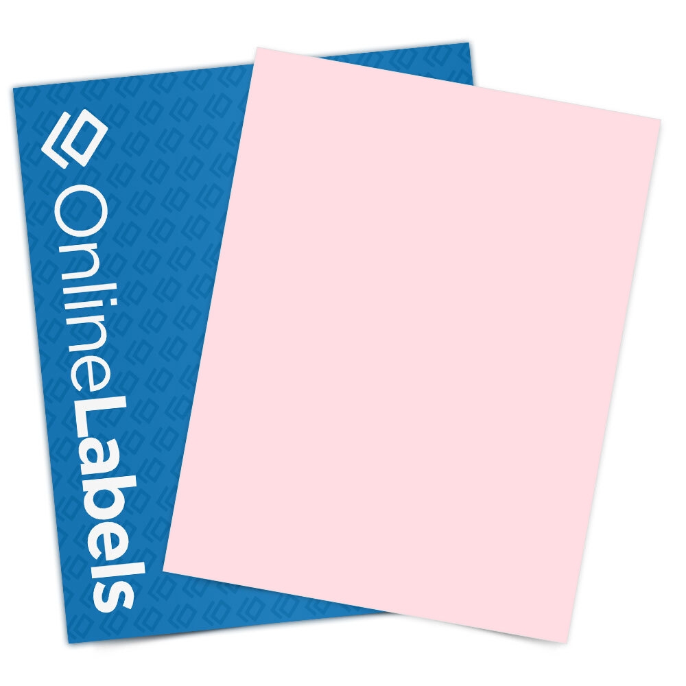 8 5 X 11 Sticker Paper Pastel Pink OL177PX