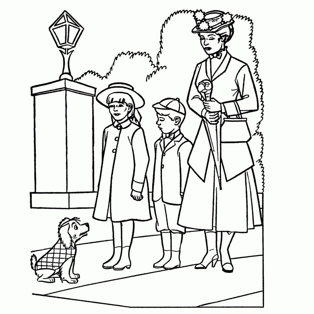 9 Coloring Pages Mary Poppins Ideas Mary Poppins Poppins Coloring Pages