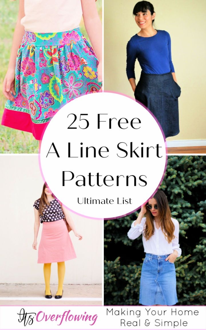 A Line Skirt Pattern 15 Free Patterns To Try 