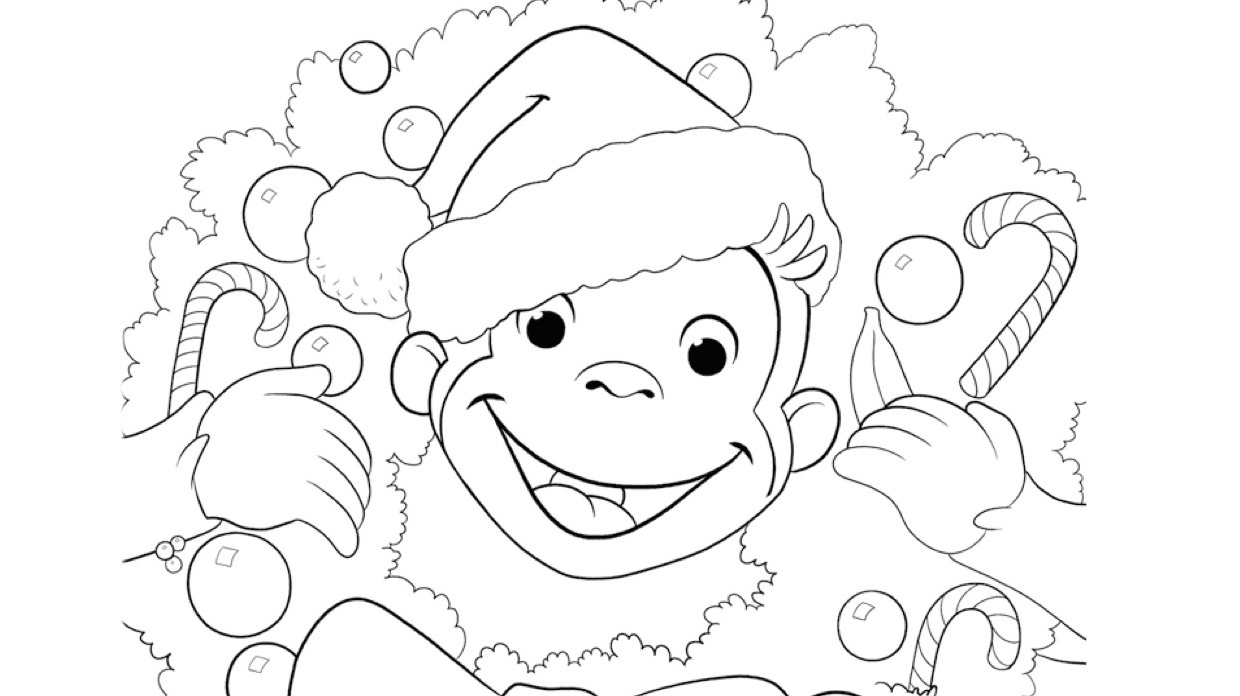 free coloring pages curious george