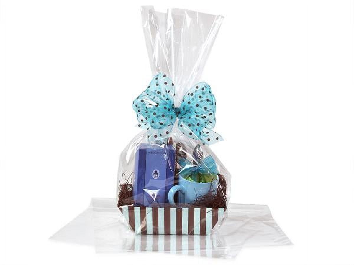 A1BakerySupplies Clear Cellophane Bags Basket Bags Cello Gift Bags Large Flat Bag 16 In X 24 In 100 Pack Walmart