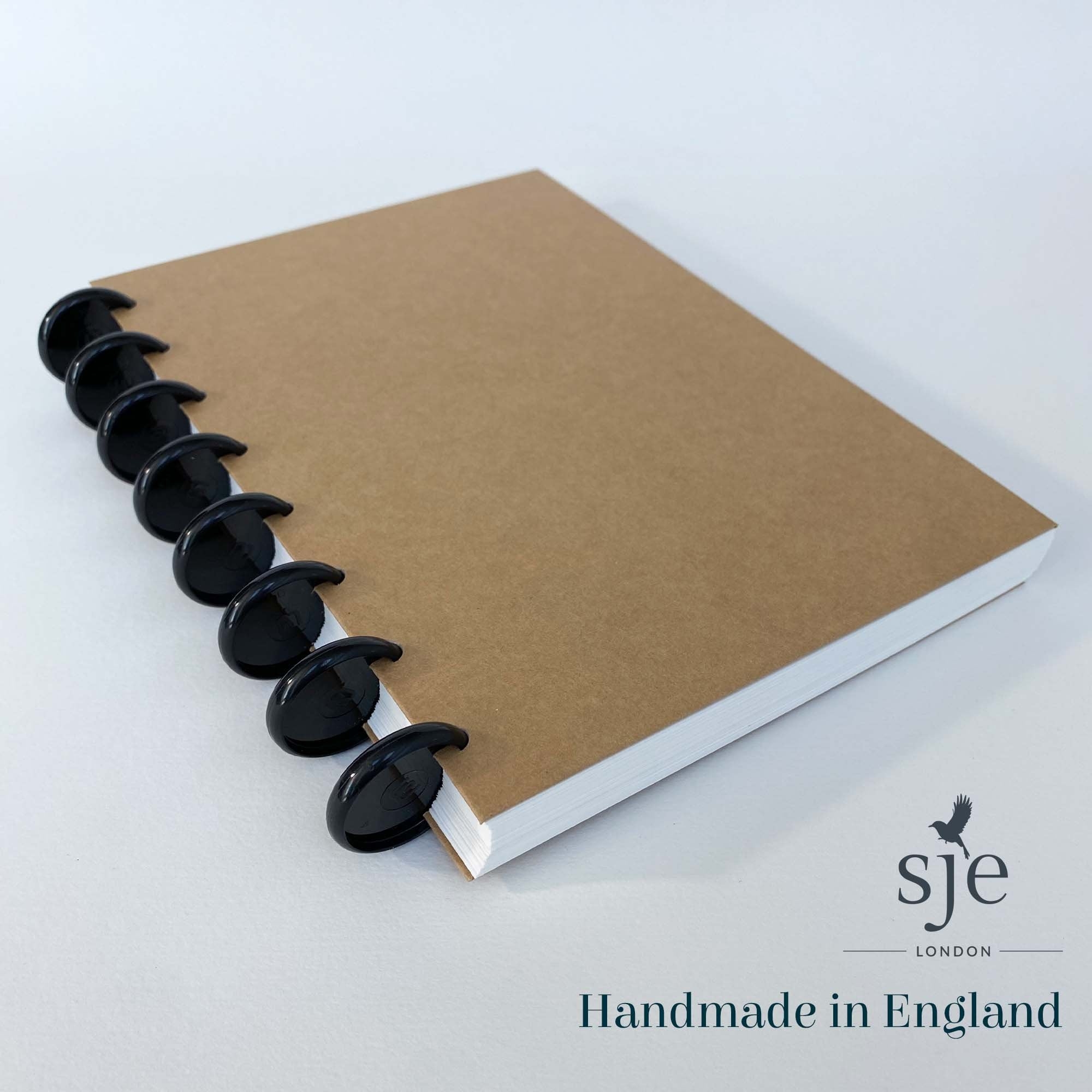 A5 Discbound Refillable Notebook Sketchbook Journal Your Choice Of Paper 30mm Black Plastic Discs DOODLE YOUR OWN Cover Etsy