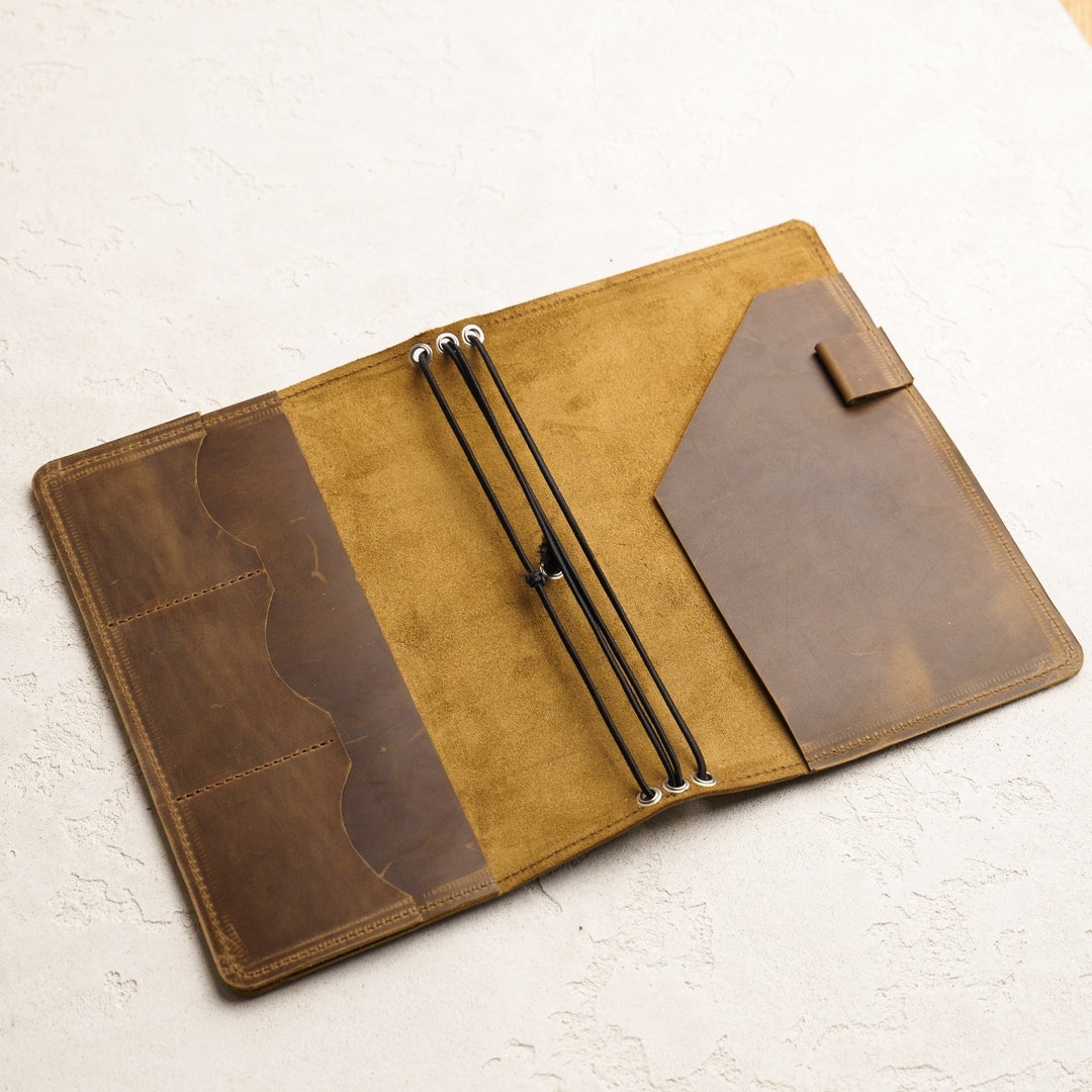 leather journal cover refillable
