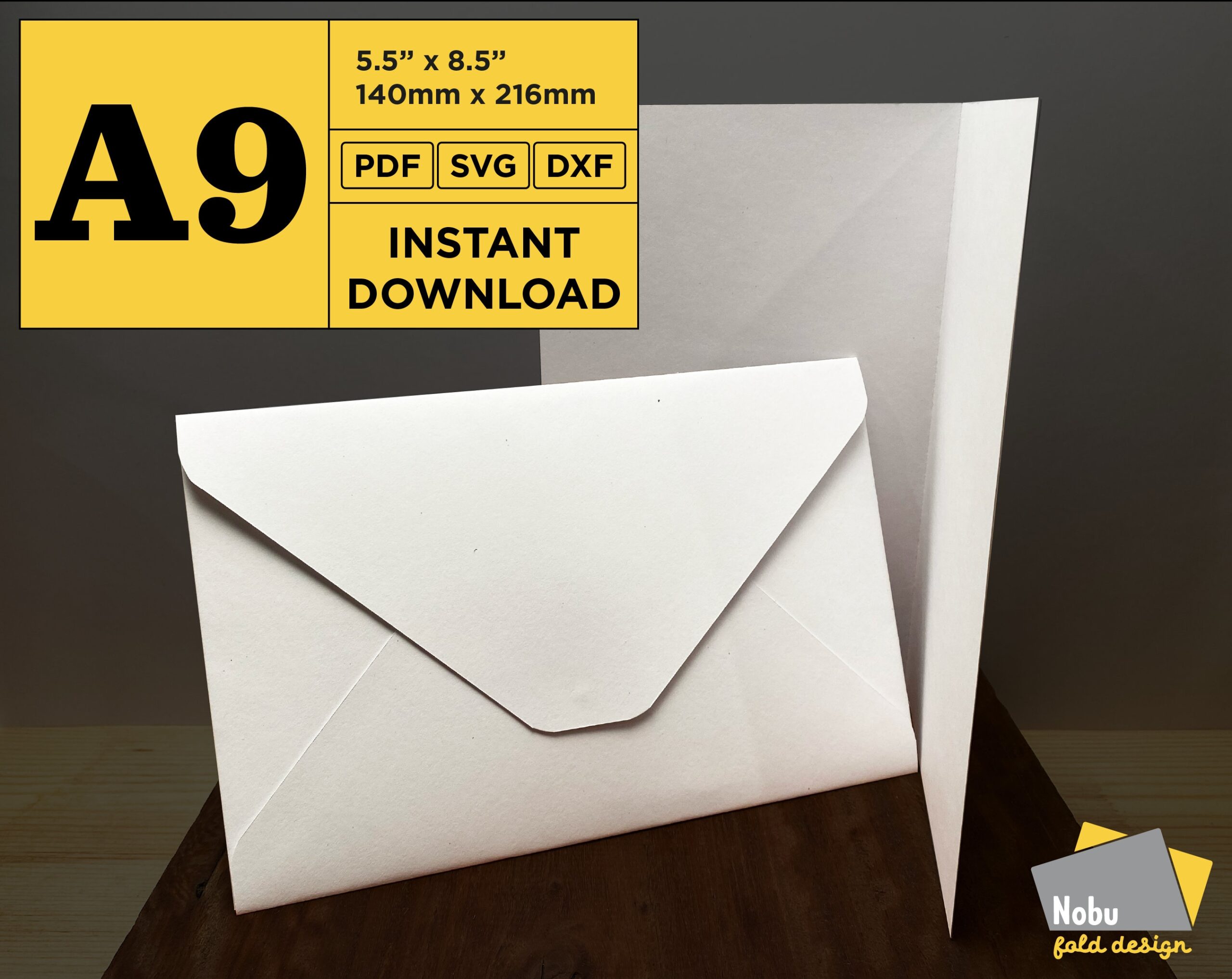 A9 Greeting Card Envelope Template 5 5 X 8 5 140mm X 216mm PDF SVG DXF Digital Download Etsy