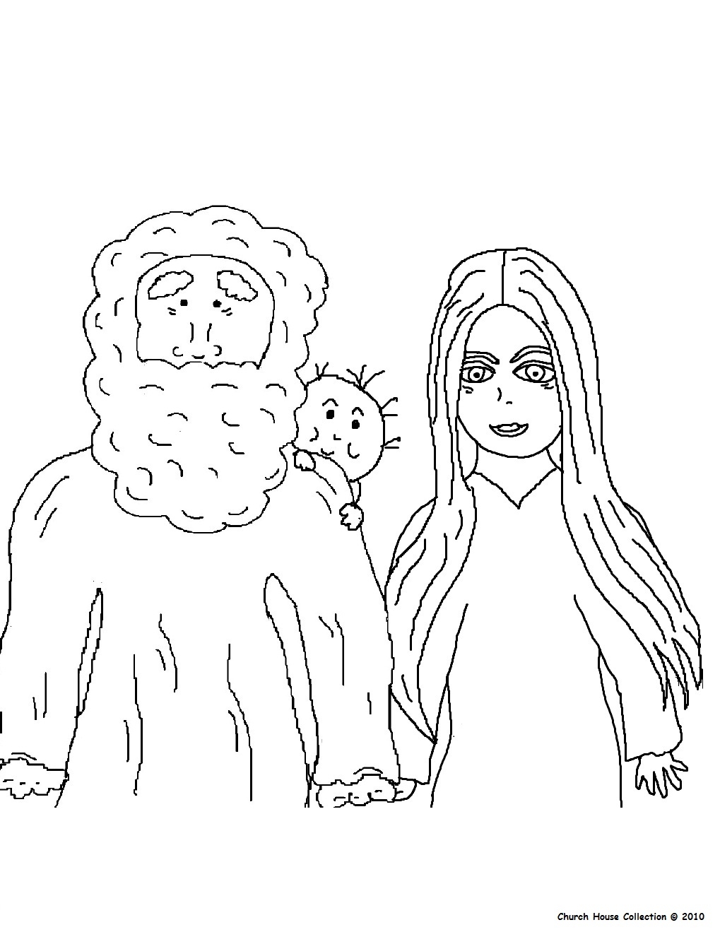abraham & sarah coloring pages