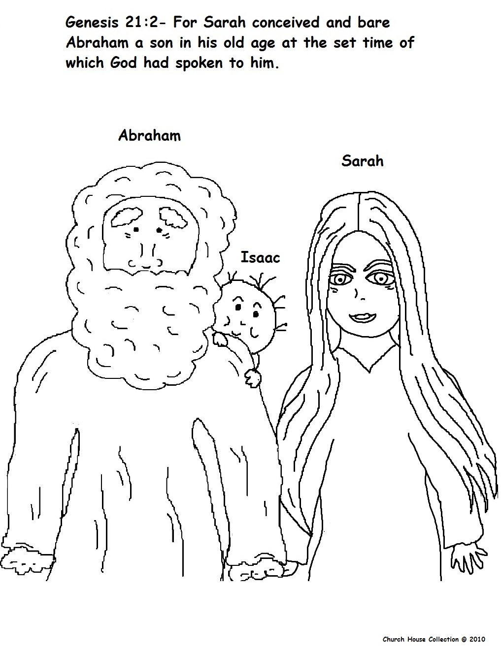abraham and sarah coloring pages