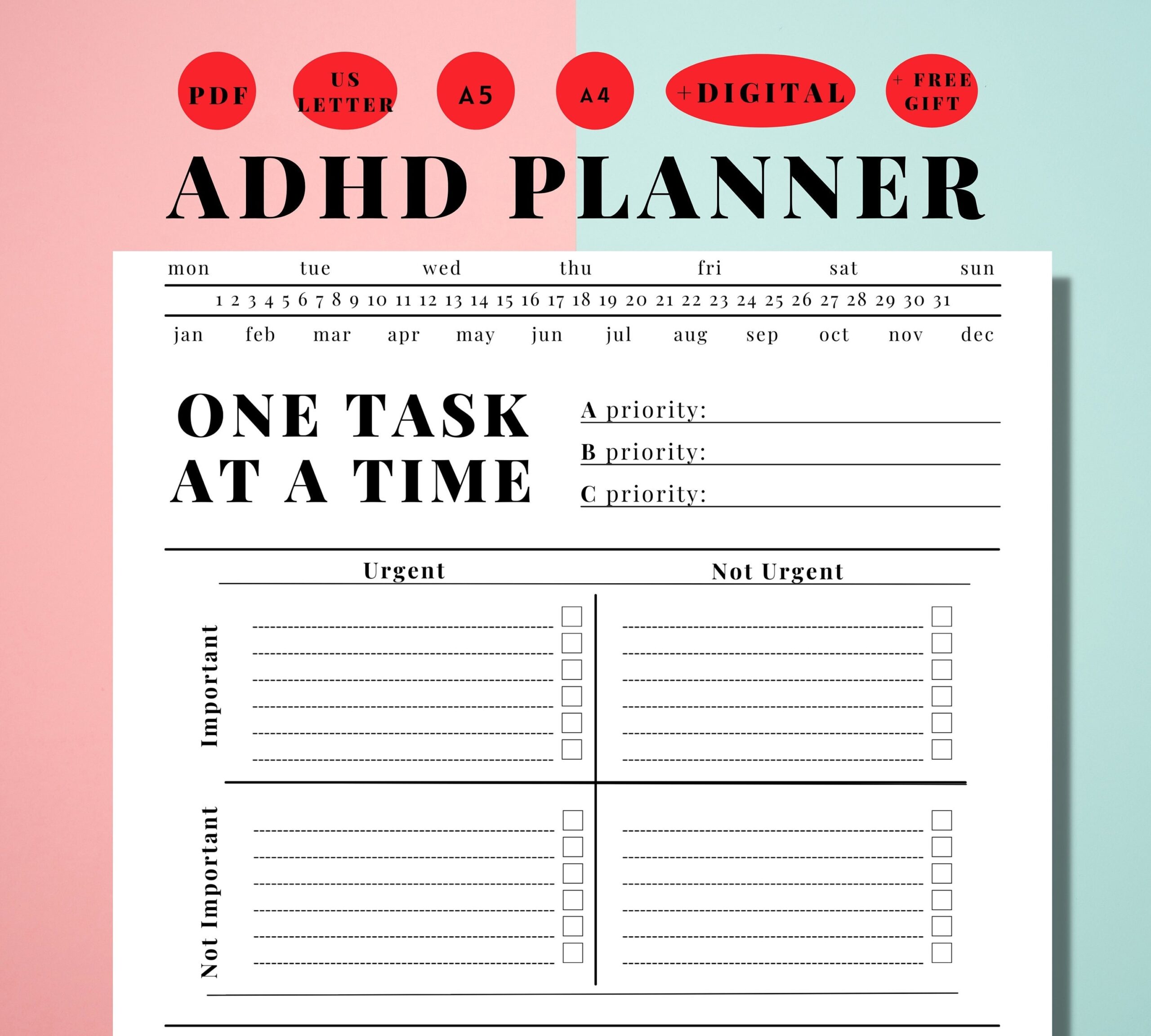 best planners for adhd adults
