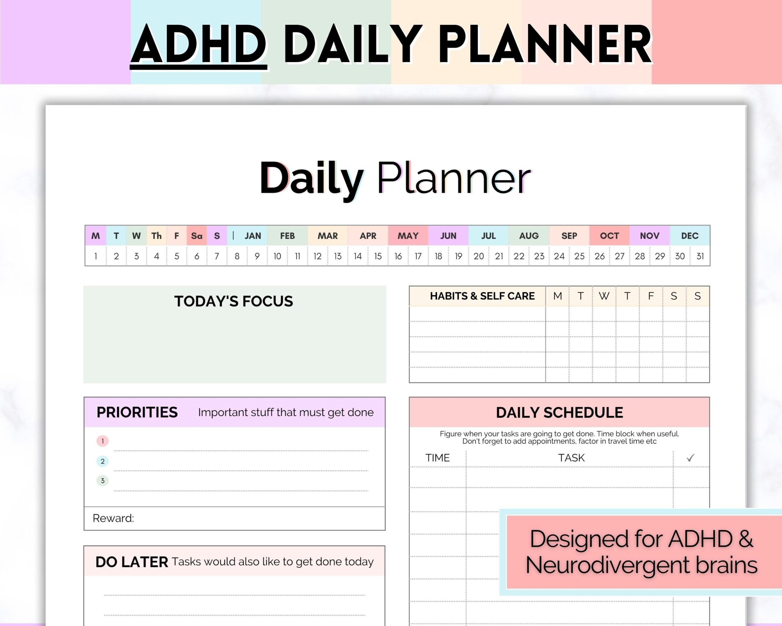best planner for adhd adults