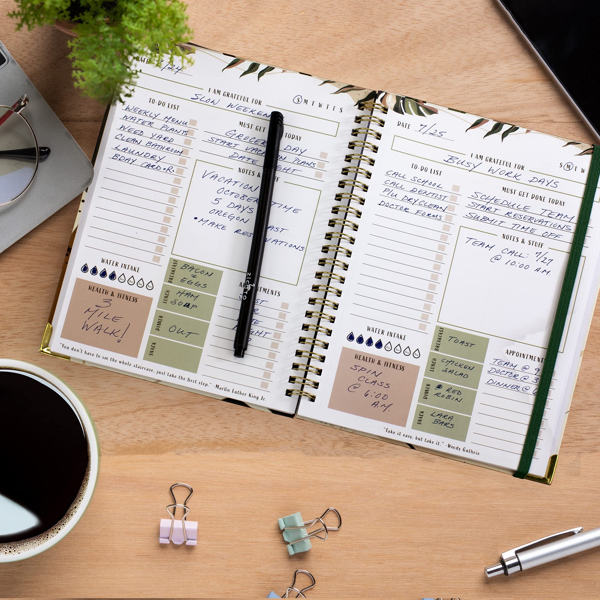Aesthetic To Do List Planner Notebook In Abstract Leaves Design Easily Organize Your Daily Tasks And Boost Productivity The Perfect Daily Journal And Undated Office Supplies Checklist For Women 