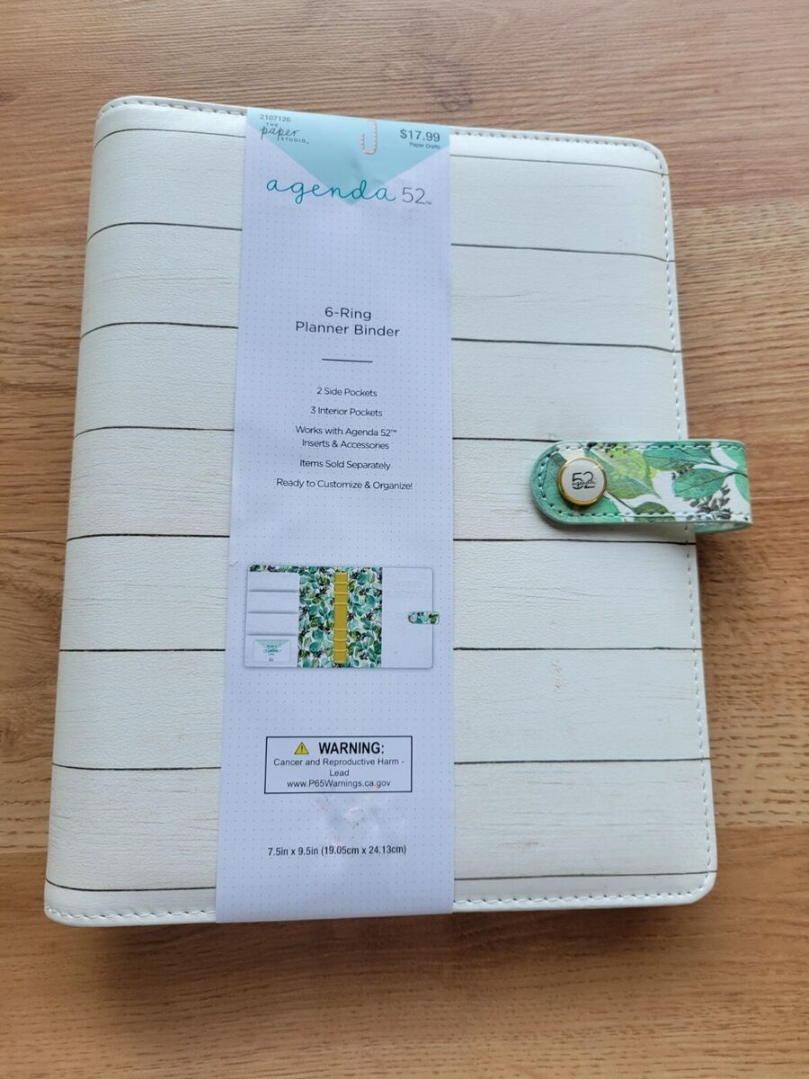 Agenda 52 6 ring Planner Binder EBay