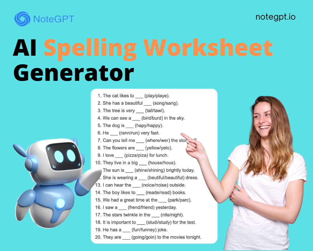 free spelling worksheet generator