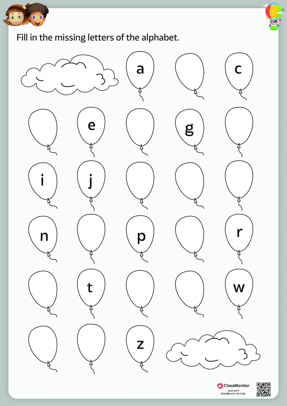 filling in missing letters