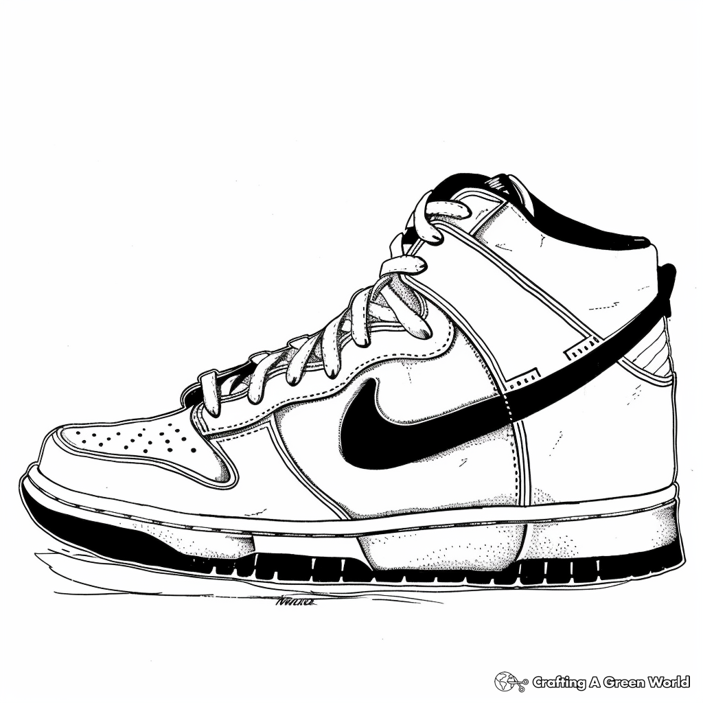 Air Jordan Nike Shoe Coloring Pages Coloring Pages Nike Drawing Shoes Coloring Pages Nike Air Jordans