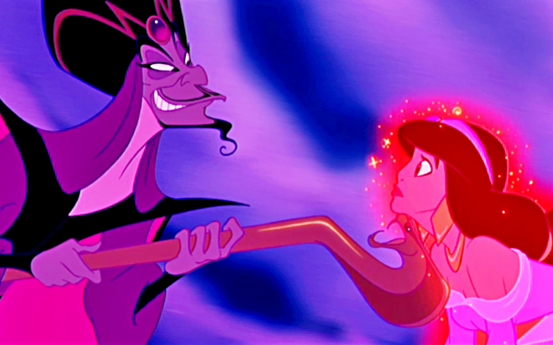 Aladdin 1992 HD Wallpaper Princess Jasmine Faces Jafar s Dark Magic