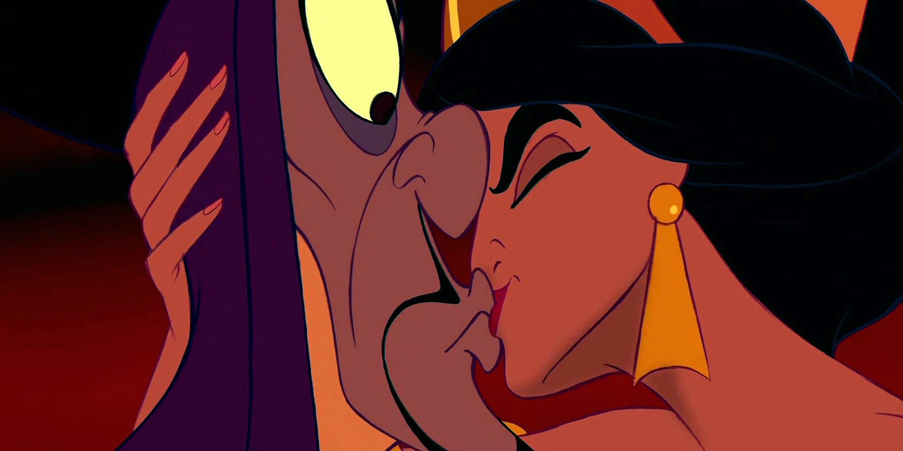 Aladdin s Jasmine Jafar Kiss Is The Grossest Disney Movie Scene