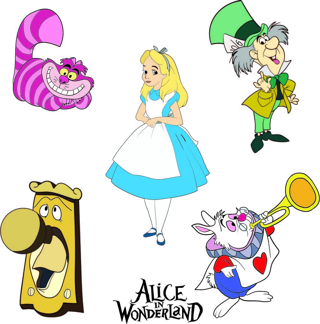 Alice In Wonderland Clip Art 13 Free PDF Printables Printablee