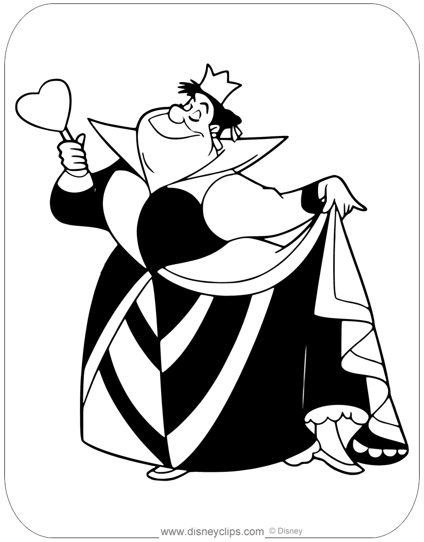 Alice In Wonderland Coloring Pages 4 Disneyclips