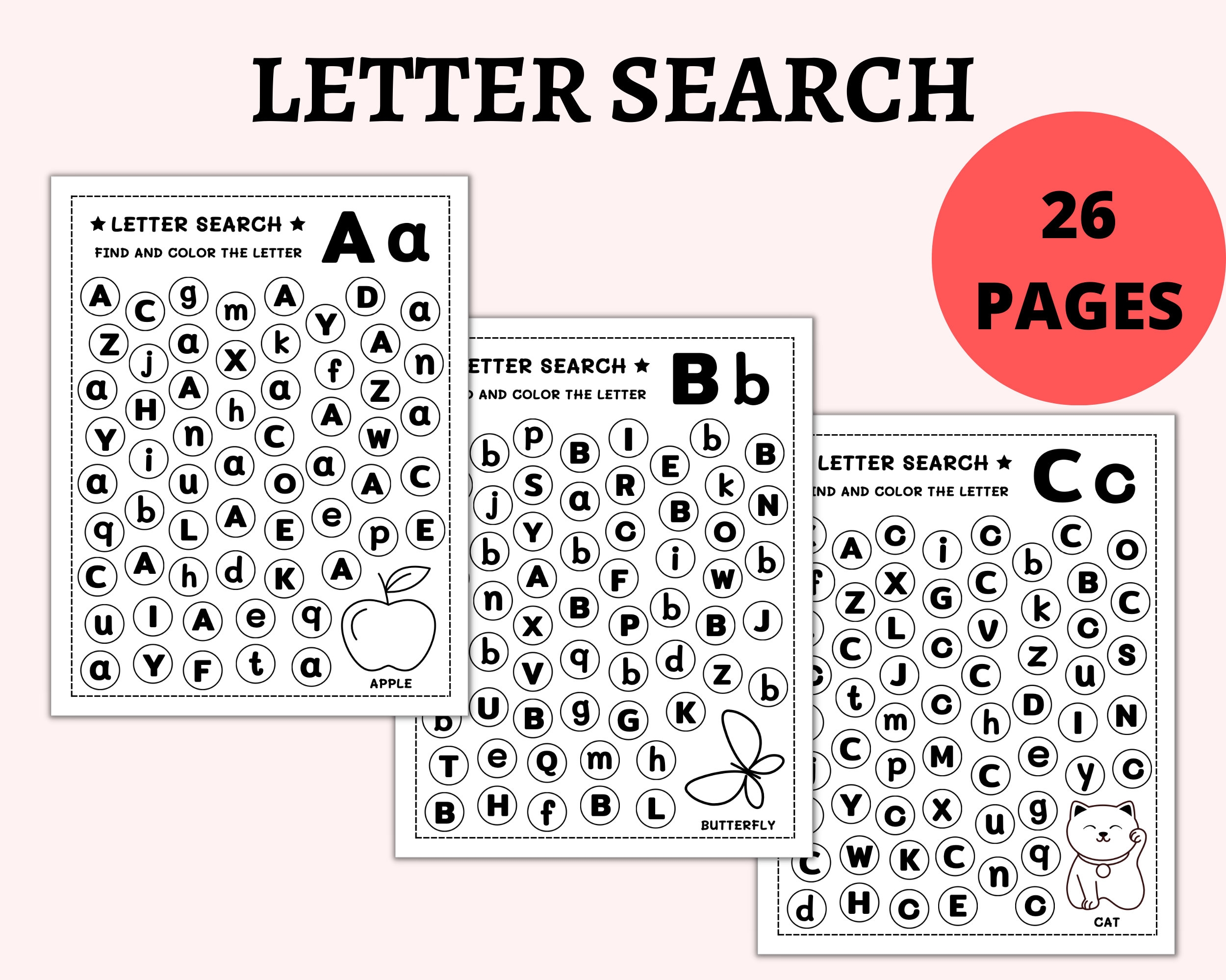 alphabet letter find