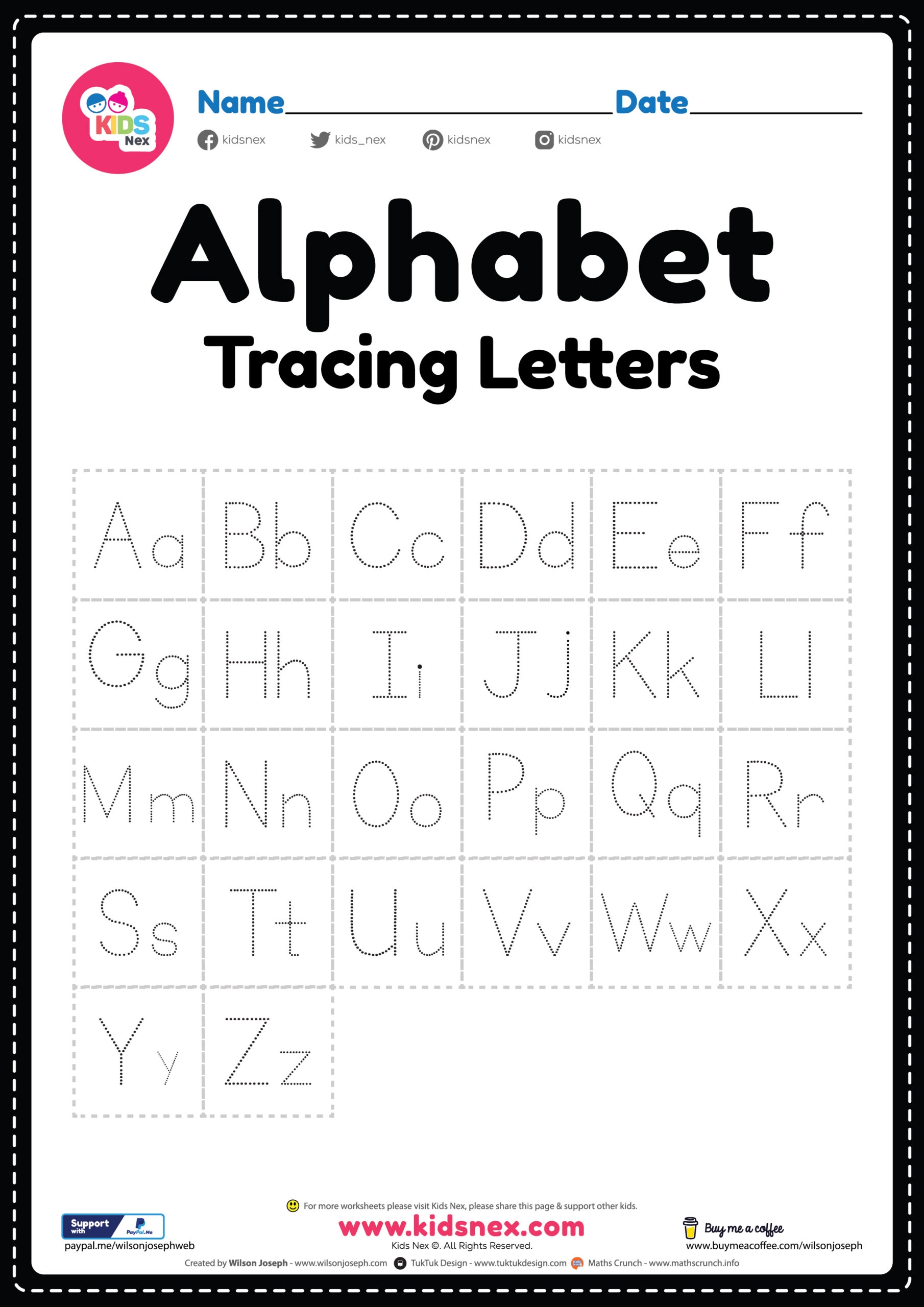 tracing worksheets pdf