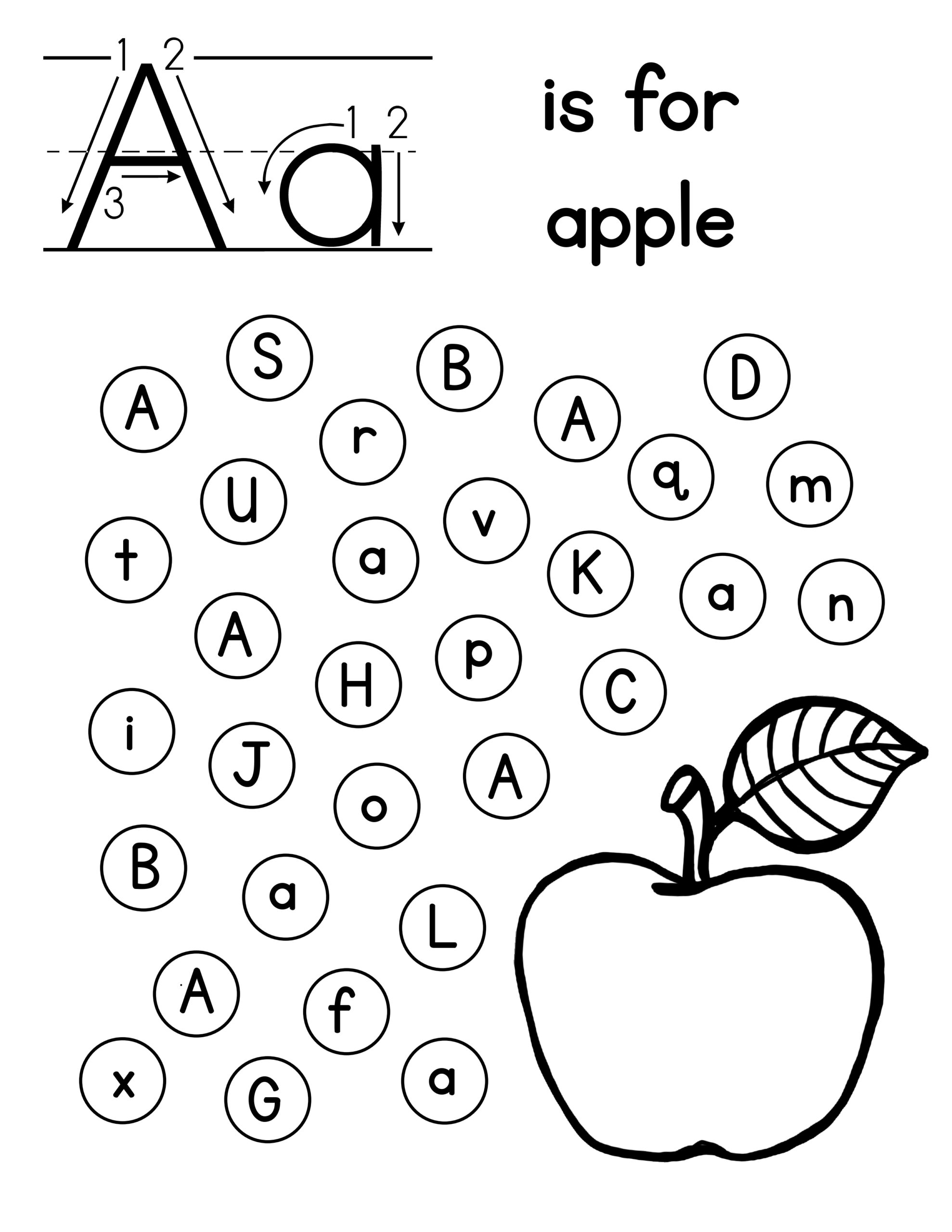find the letter alphabet worksheets