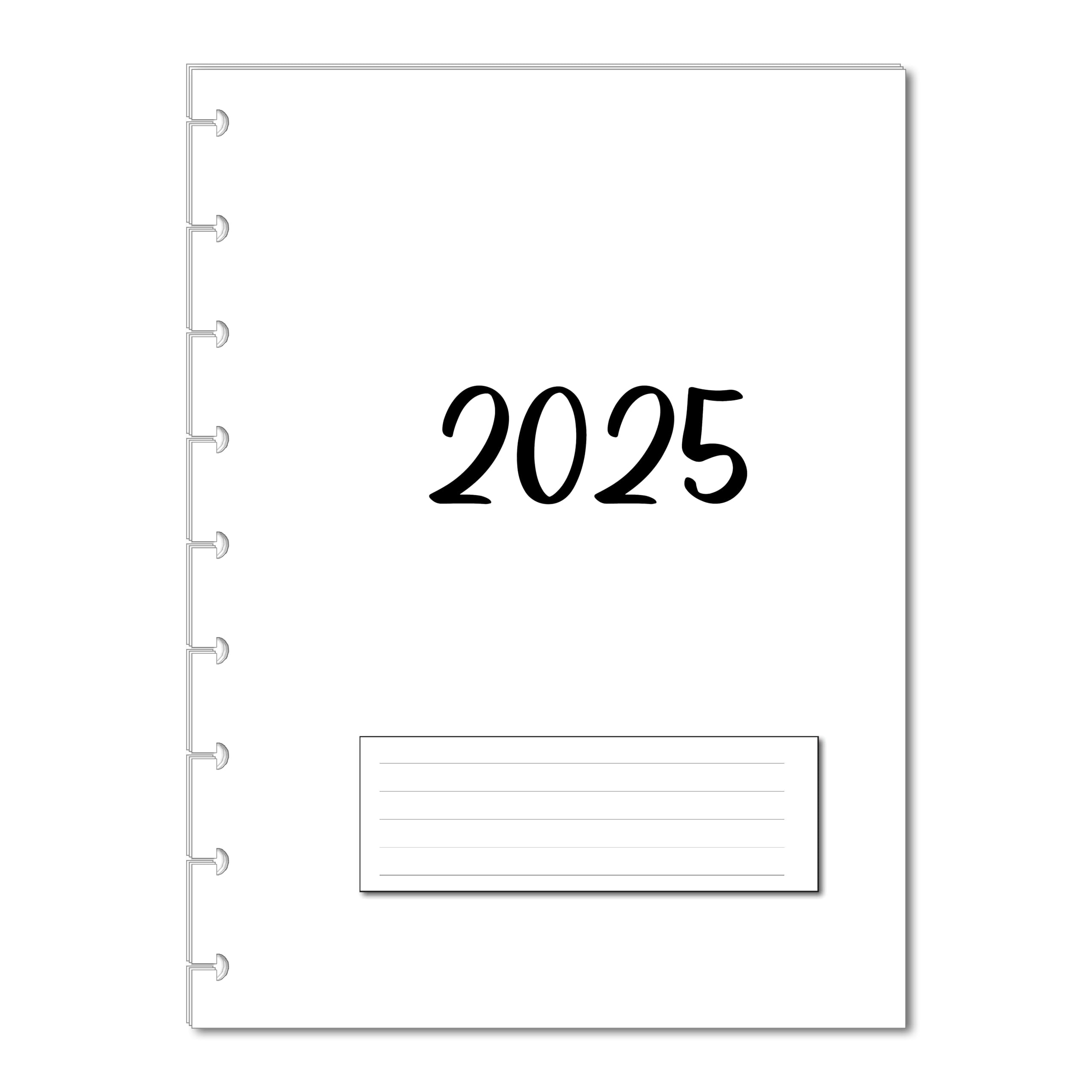 Amazon 2025 Monthly Planner Calendar Refills For 9 Disc Classic Happy Planners Loose Leaf Inserts 12 Month 9 Disc Planner 7x9 25 Size Monthly Calendar Refills Minimalist Office Products