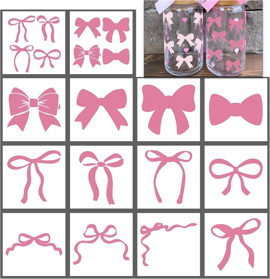 stencil of a bow