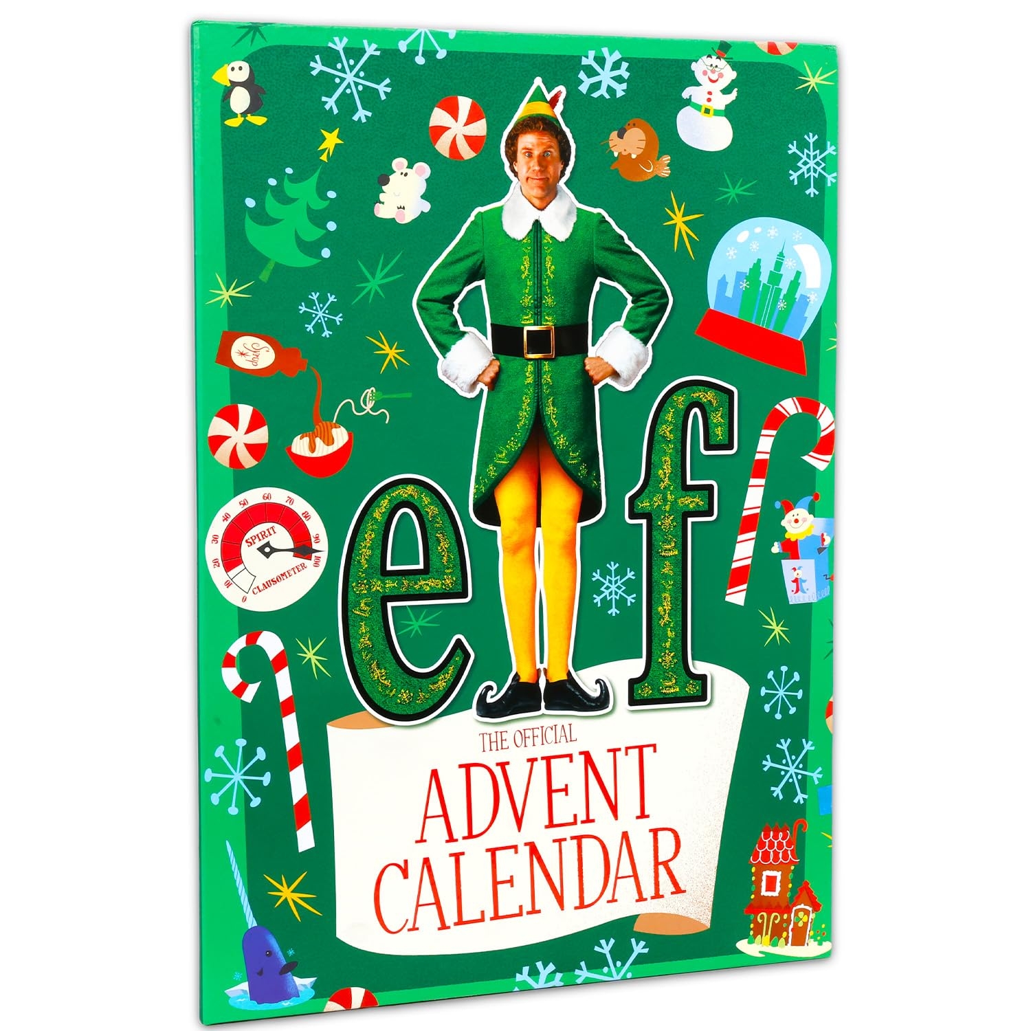 Amazon Buddy The Elf 2025 Advent Calendar Countdown To Christmas 25 Days Of Movie Trinkets Prizes Stickers Buttons Keychains More Holiday Gift Set Home Kitchen