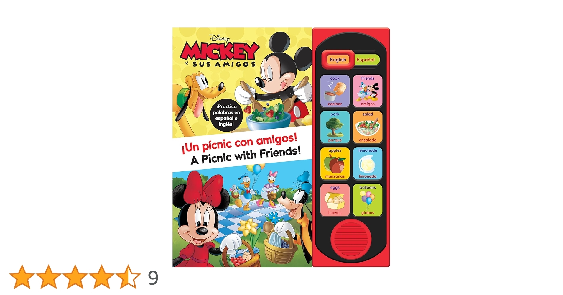 Amazon co jp Little English Spanish Sound Book Disney Mickey And Friends Pi Kids Foreign Language Books