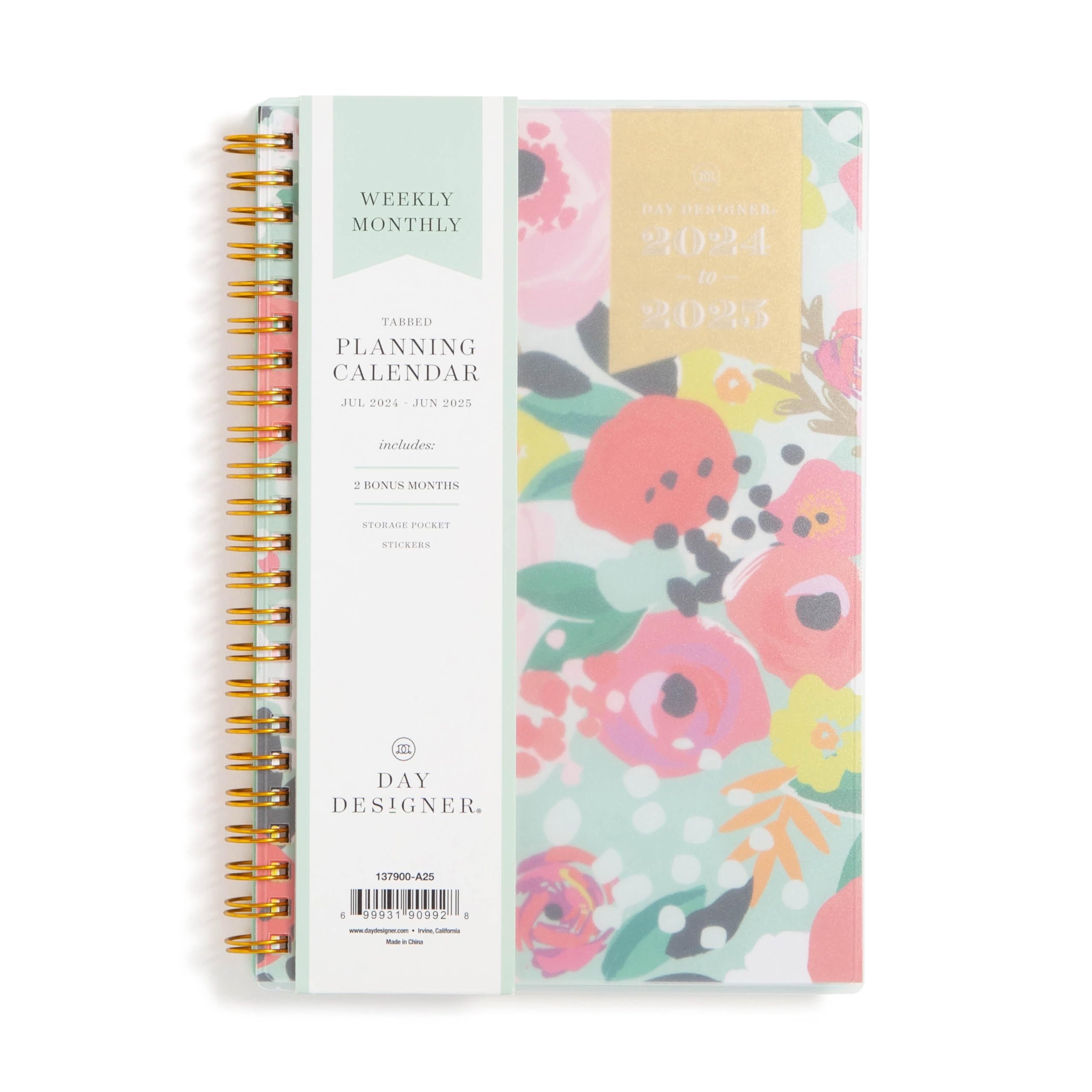 Amazon Day Designer 2024 2025 Academic Year Weekly And Monthly Planner For Work And School Floral Pattern 5 X 8 Secret Garden Mint Office Products
