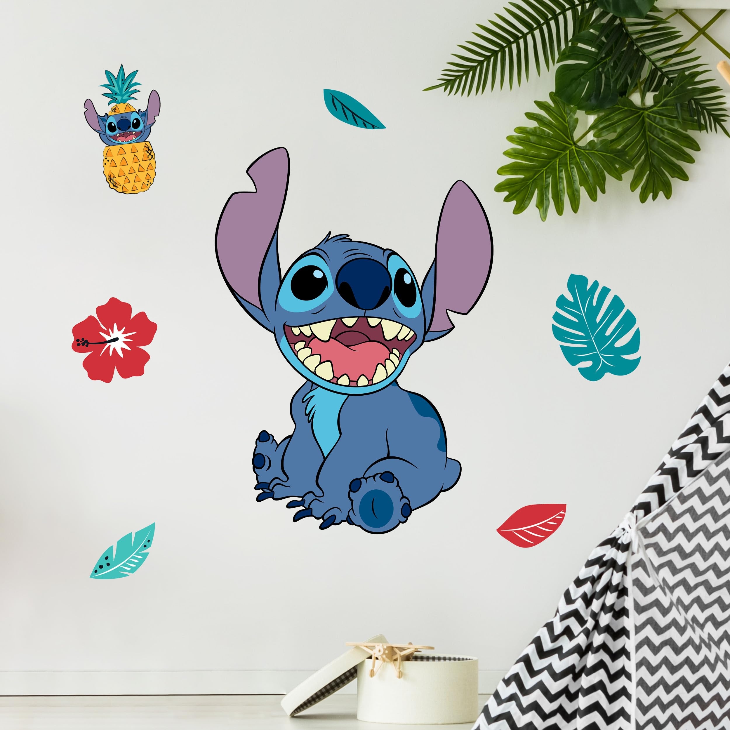 Amazon Disney Lilo And Stitch Wall Decals 20 Stitch Wall Vinyl Stickers Bedroom Decorations Peel And Stick Room Decor Official Licensed Disney Decor Tools Home Improvement
